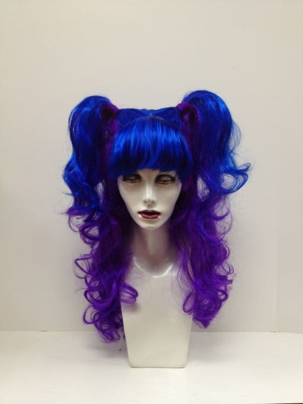 Cobalt Pigtails wig