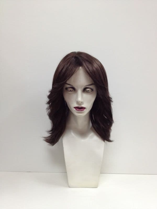 Brunette Feather wig