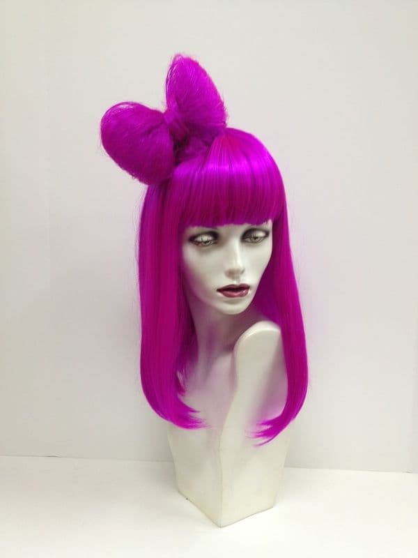 Fuchsia Bow wig