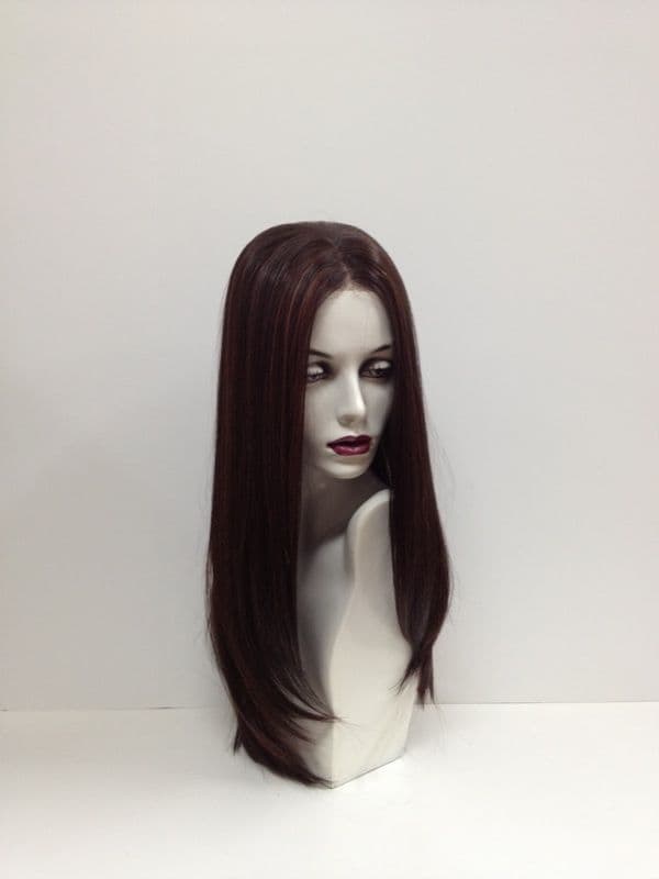 Oxblood Veil wig